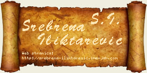 Srebrena Iliktarević vizit kartica